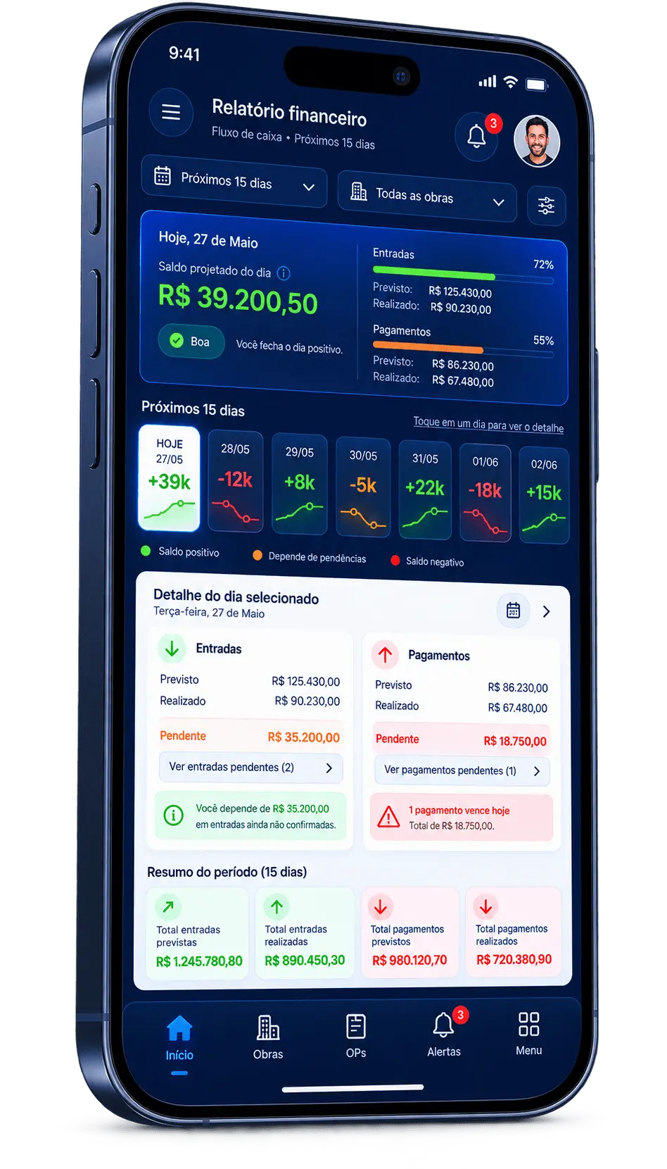 Aplicativo mobile do SGM para acompanhamento em campo