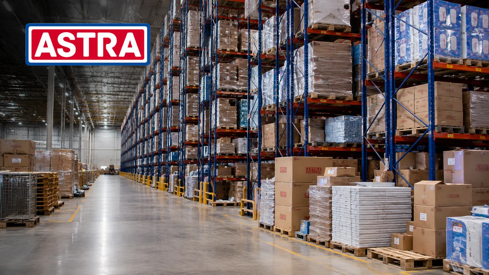 Centro de distribuição ASTRA com operação comercial em campo