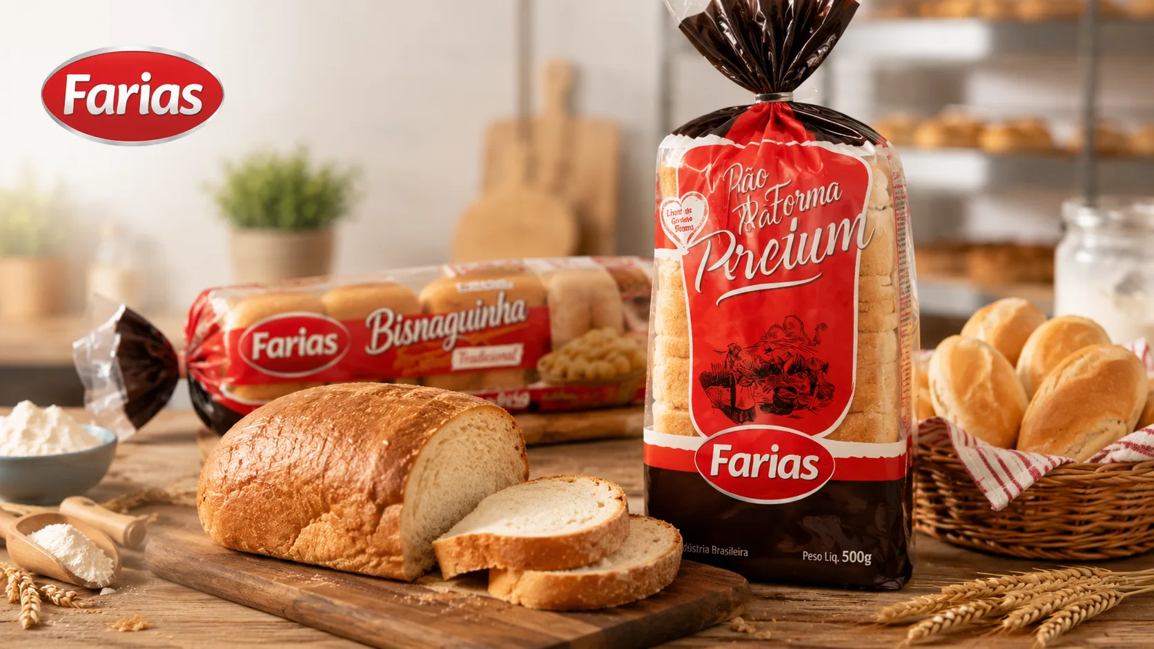 Produtos Farias Alimentos em operação de venda em campo